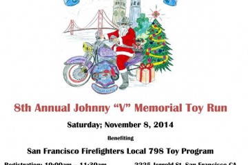 Holiday Toy Run for SF Firefighters Local 798 Toy Program